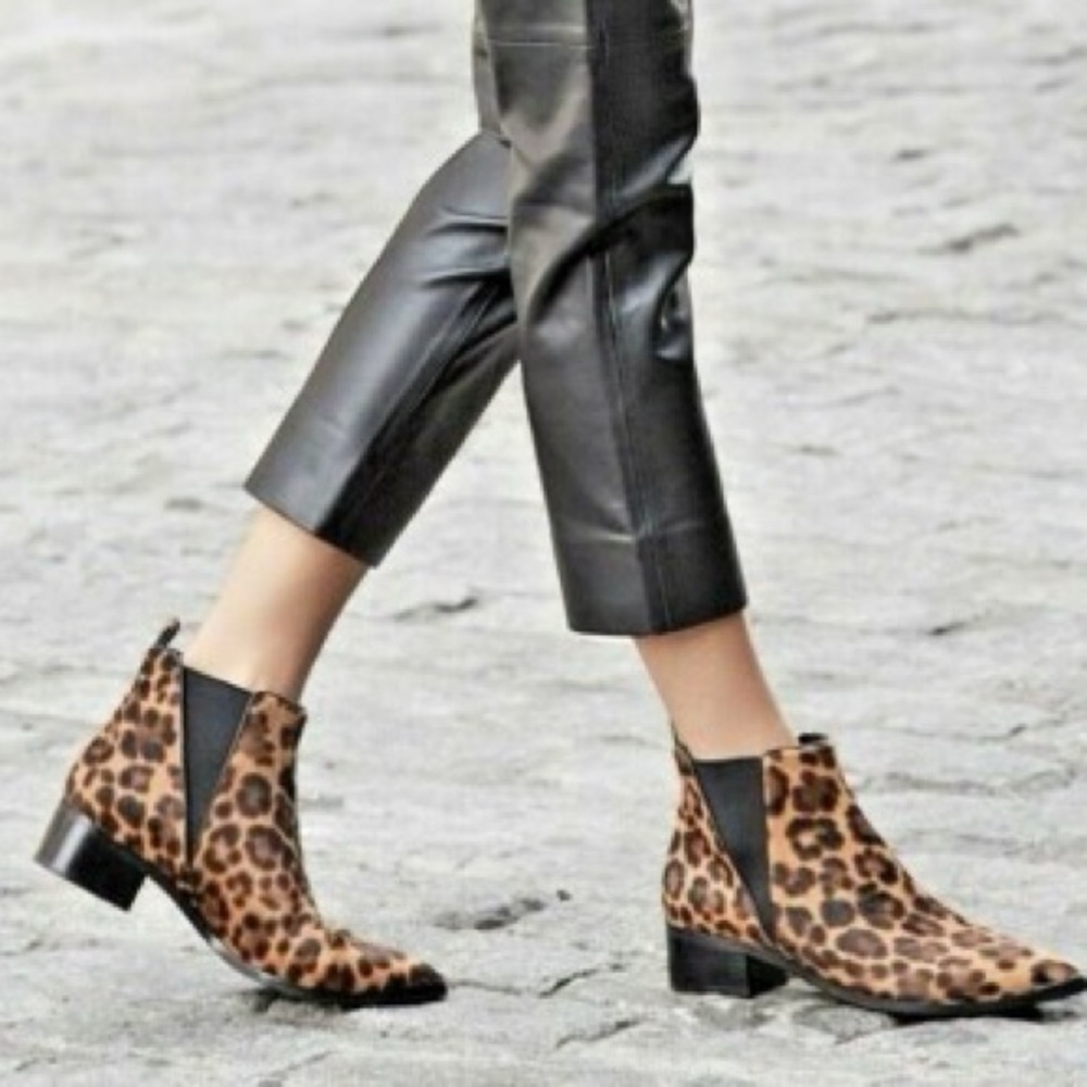 Marc Fisher Mlyalely Animal Print Booties